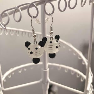 Cute mouse, rat dangle earrings / good for gifts, mother&#39;s day, birthdays, presents / animal earrings