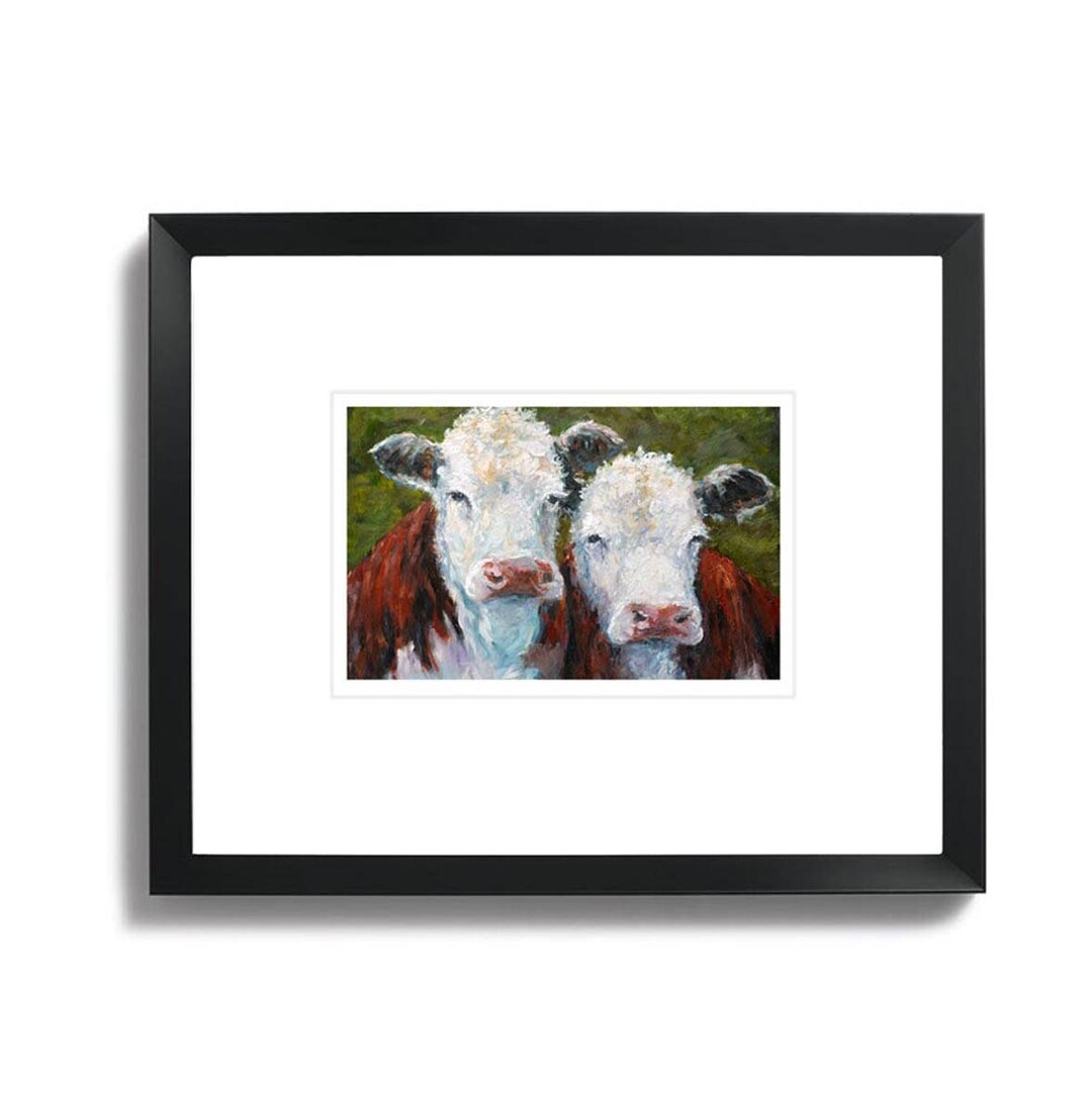Friends Cow Reference Friends ~ Cows . . . 5X7 ~ 8X10 . . . Limited Edition Print - Etsy