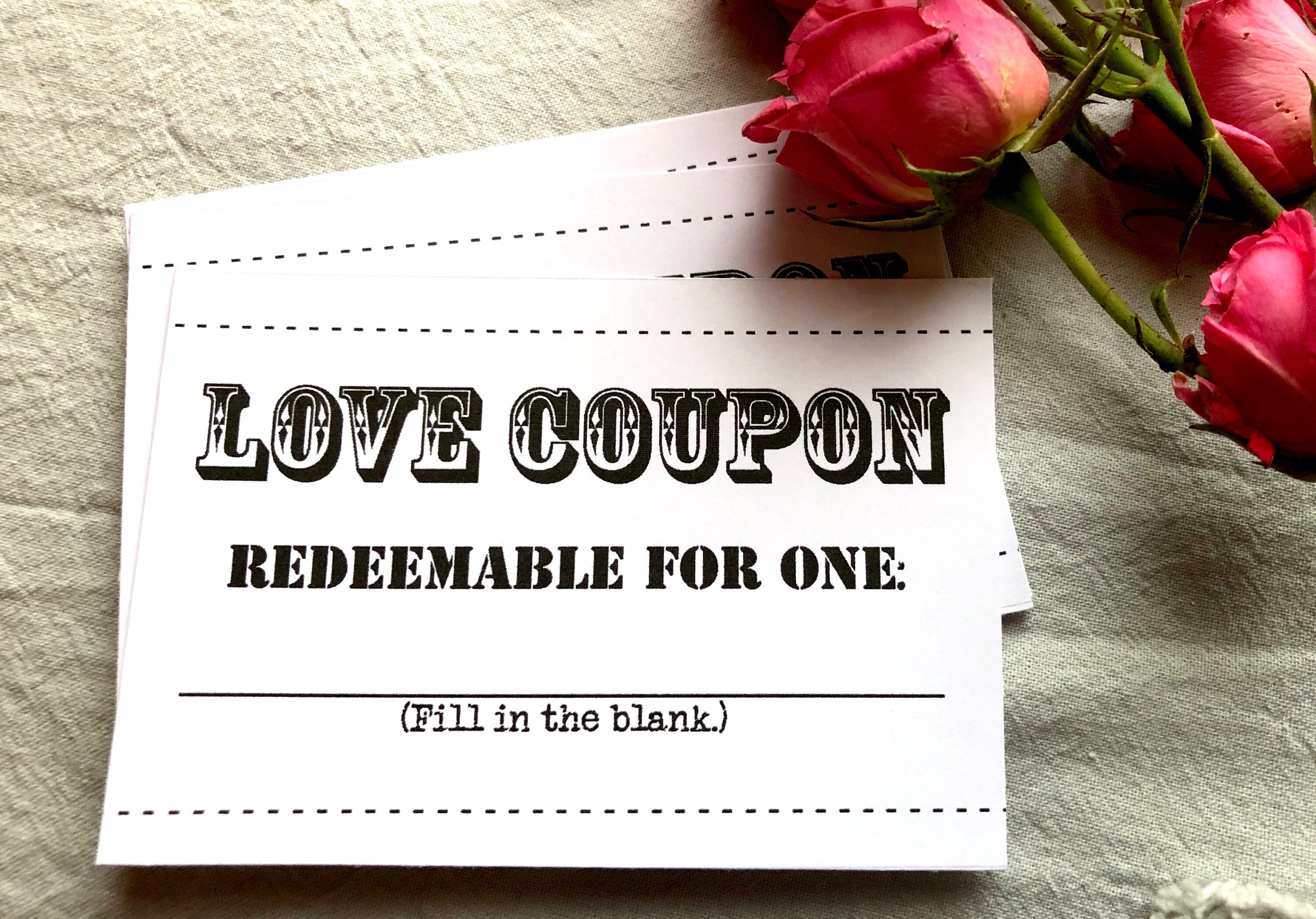 LOVE COUPONS, instant download, printable, DIY, pdf