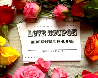 DIY LOVE COUPONS, instant download, printable, pdf