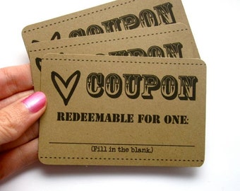 LOVE Coupons- One dozen