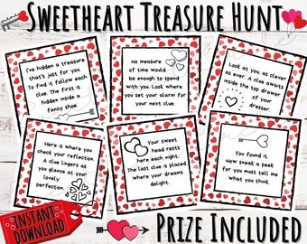 TREASURE HUNT w/ PRIZE, printable, pdf