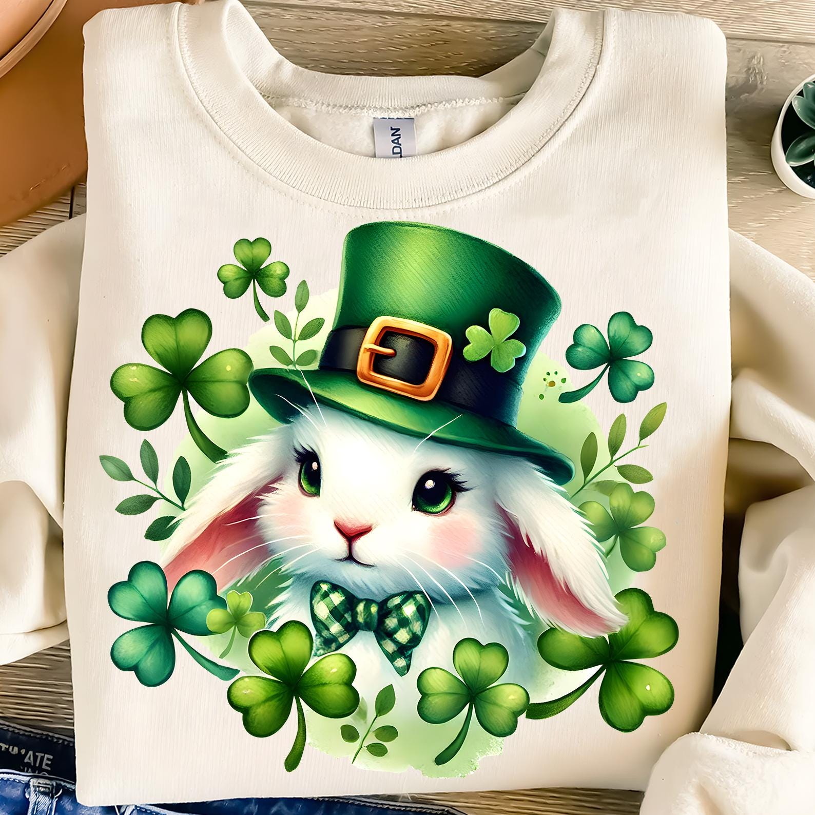 Shamrock Rabbit Shamrock Rabbit Png,st Patrick's Day Bunny Sublimation,lucky Rabbit ...
