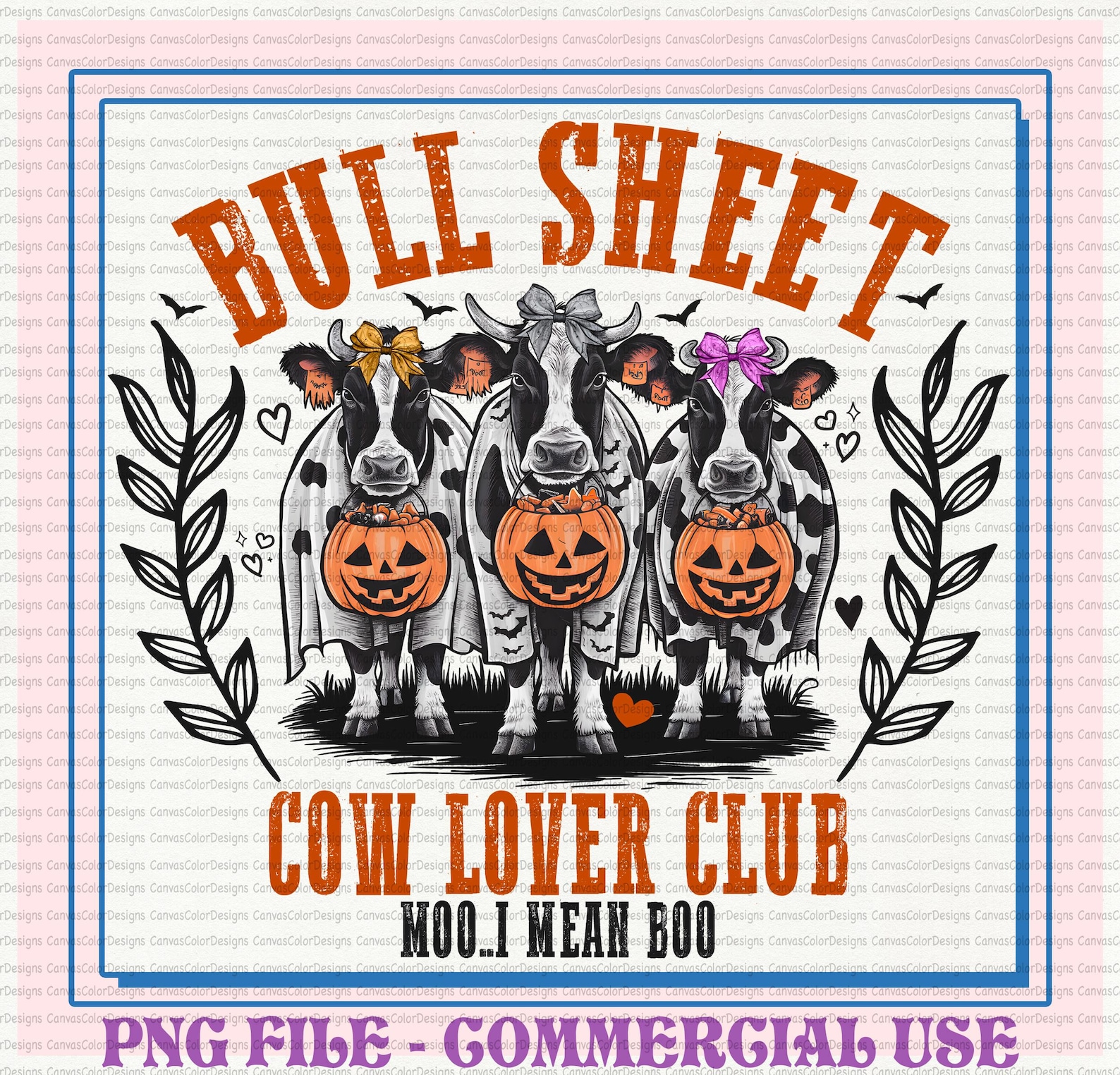 Club Cow Bull Sheet Cow Lover Club Png, Retro Halloween Png, Bull Png, Ghost ...