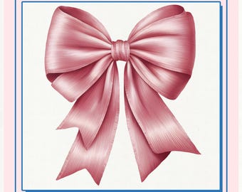 Coquette Pink Bow png, Bow png, Pink Bow Sublimation, Ribbon Bow Watercolor png, Coquette png, Girly png, Digital Download, Sublimation
