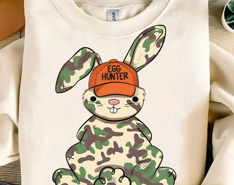 Egg Hunter Bunny Png, Camo Bunny Png, Boy Easter Bunny PNG, Retro Easter Png, Easter bunny png, camouflage easter png, Sublimation Design