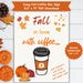 Fall Coffee Bar Sign, Autumn Coffee Bar Sign, Coffee Station Sign for ...