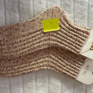 chaussettes tricotées à la main