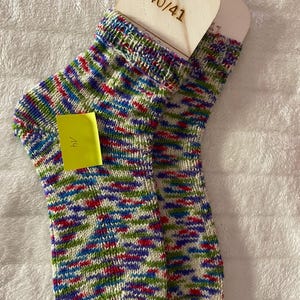 chaussettes tricotées à la main