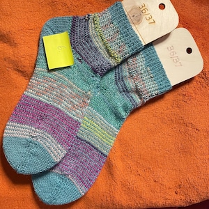 hand-knitted socks