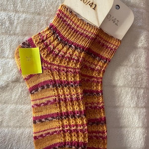 chaussettes tricotées à la main