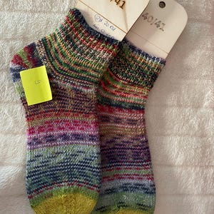 chaussettes tricotées à la main