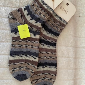 chaussettes tricotées à la main