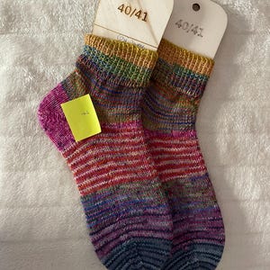 chaussettes tricotées à la main