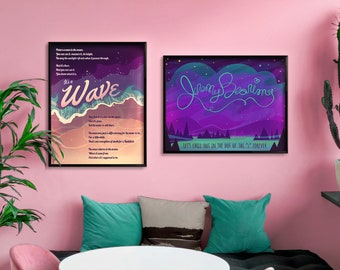 The Good Place (2) Poster Set— Wave Speech + Jeremy Bearimy - 18x24, 16x20, 11x14, or 8x10