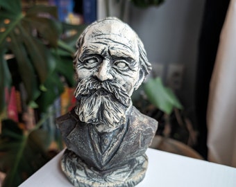 William James Statue — American Pragmatist Philosopher William James Mini-Bust Sculpture