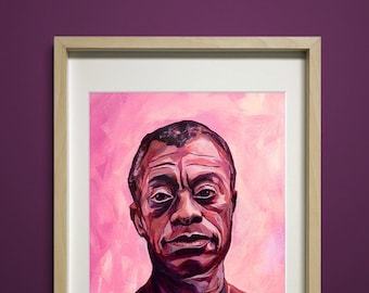 James Baldwin Art Print – Activist Portrait, Civil Rights