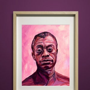 James Baldwin Print — [§] &quot;Valentine for James Baldwin&quot; 8x10 or 11x14 Print