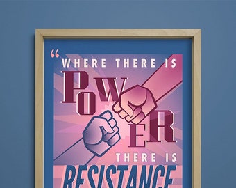 Foucault Quote — [§] Philosophy Print Poster ft. Michel Foucault - Power and Resistance