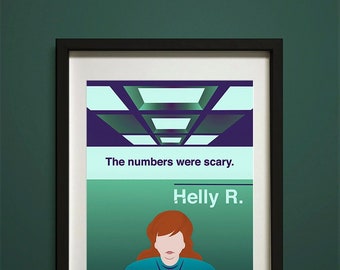 Severance Poster — The numbers were scary quote from Severance by Helly Print - 18x24, 16x20, 11x14, or 8x10