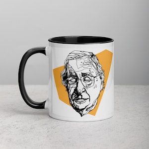 Noam Chomsky Mug — [§] Coffee Mug With Artwork of Linguist Activist Noam Chomsky