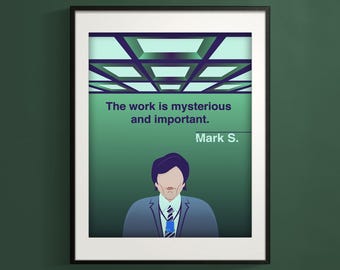 Impresión de cita sobre indemnización por despido: "El trabajo es misterioso e importante"