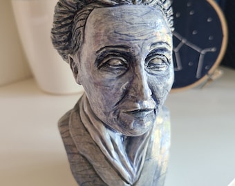 Simone de Beauvoir Statue —   Handmade Ceramic Statue of French Philosopher and Feminist Writer Simone de Beauvoir