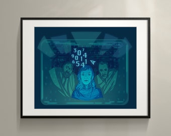 Póster de Severance: Los números daban miedo (18 x 24, 16 x 20, 11 x 14 o 8 x 10)