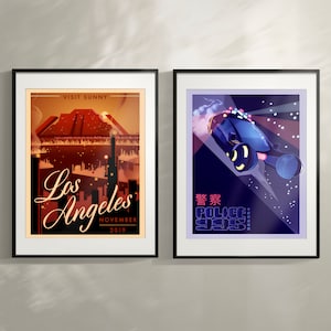 Blade Runner — [≈] Los Angeles, Police Spinner Sci-Fi Poster Set - 8x10 or 11x14