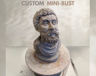 Custom Bust Statue — Choose a Favorite Person / Celebrity / Historical Figure & Request a Custom Ceramic Statue