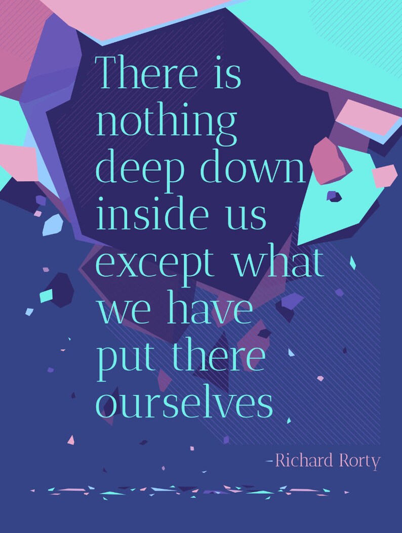 Richard Rorty Quote Print – Philosophical Wall Art (8x10/11x14) - Etsy