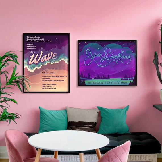 The Good Place (2) Poster Set— Wave Speech + Jeremy Bearimy - 18x24, 16x20, 11x14, or 8x10