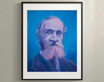 Retrato de William James – Filósofo y psicólogo estadounidense