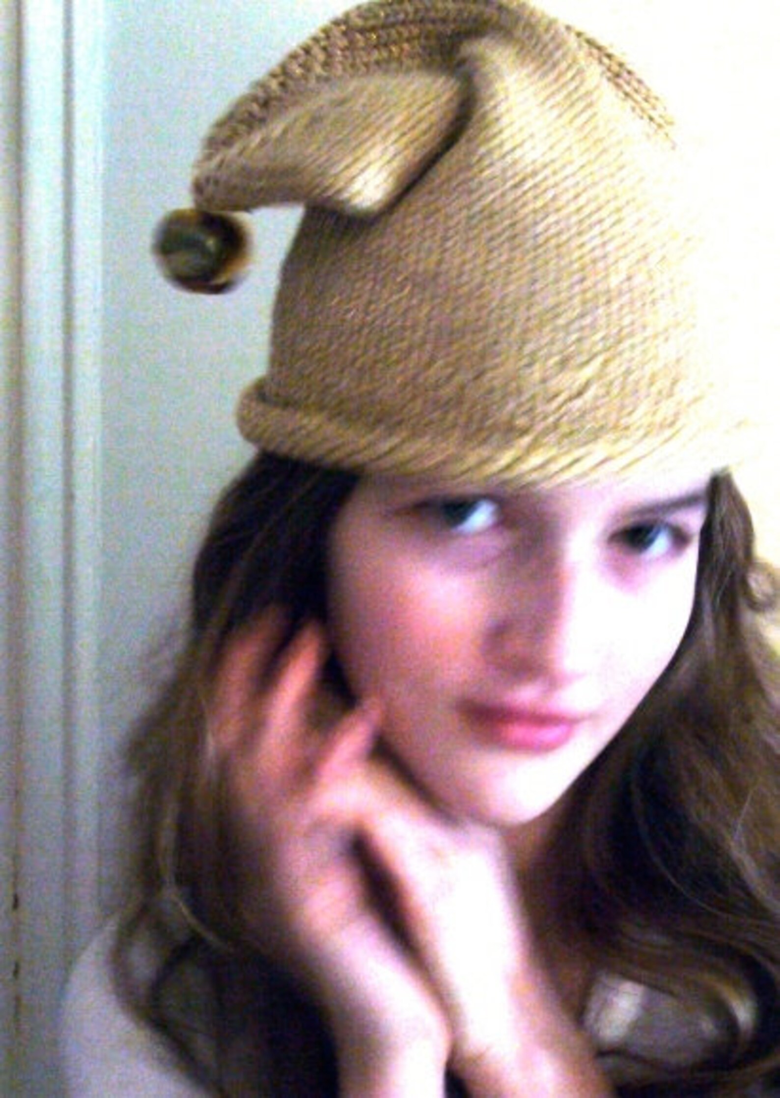 glitter elf hat