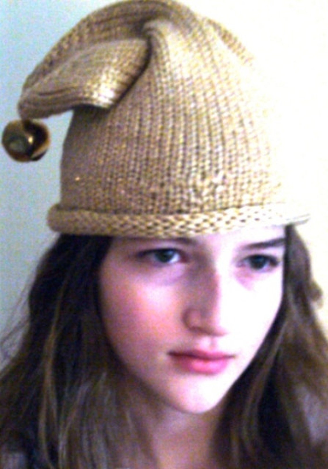 glitter elf hat