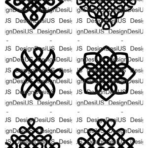 Kolam Design SVG (6 designs)