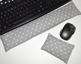 17 inch Keyboard Wrist Rest and/or 6 inch Track Pad or Mouse Wrist Rest - Choice of Fabric