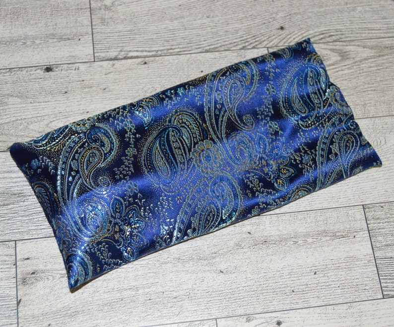 Satin Eye Pillow 8 or 10 Choose Color and Lavender or Unscented For Yoga Massage Relaxation image 2