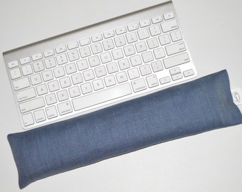 13 inch Linen Computer Keyboard Wrist Rest & Optional Mouse Wrist Support - Lavender or Unscented