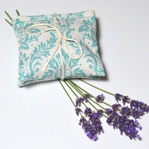 Refillable Lavender Drawer or Dryer Sachets with Hook and Loop Velcro-type Closure Set of 2, Reusable image 3