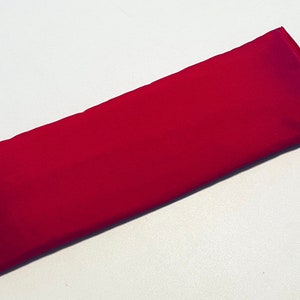 Silk Eye Pillow, 8 or 10 inches long - Red - Yoga Eye Pillow, Lavender Eye Pillow or Unscented Eye Pillow