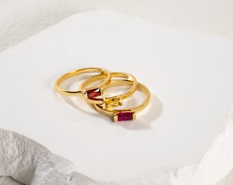 Anello personalizzato con pietra portafortuna, regalo di famiglia con pietre portafortuna per lei, anello personalizzato con pietra portafortuna, gioiello unico per la festa della mamma, perfetto per tutti i giorni