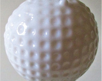 Avon Golf Ball Tee Off Circa 1970s Bottle Decanter Cologne Glass Collectible EMPTY Pre Shave Cake Topper Gift Retirement