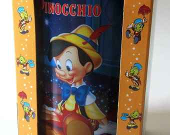 Disney PINOCCHIO and JIMINY CRICKET Disneyana Movie Classic Collector Series Mug Cup Coke Burger King Collectible Gift Display Box