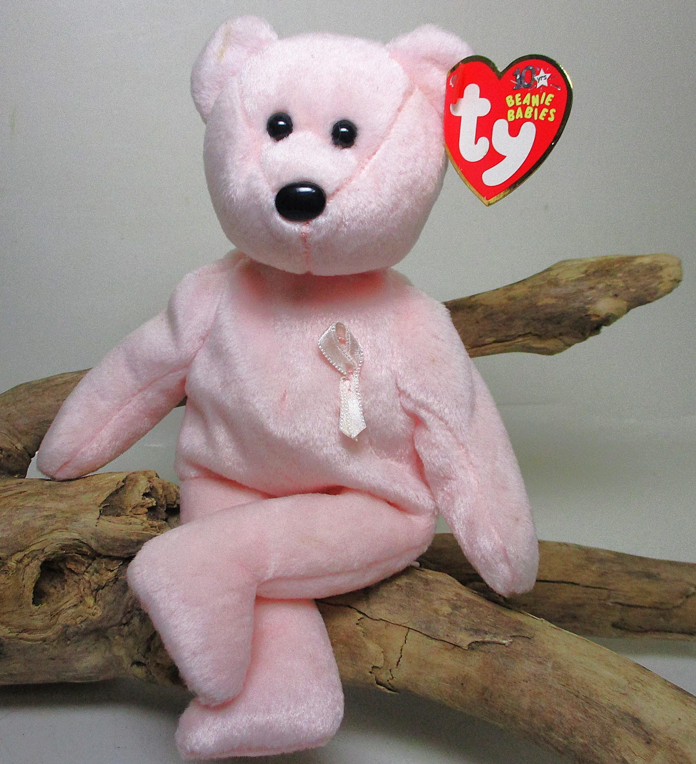 CURE Angel Bear Ty Beanie Babies Breast Cancer Awareness Retired
