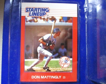 DON MATTINGLY 1988 Starting Lineup Sealed Rare Collectible Figurine Gift New York Yankees MLB  Kenner Toy Free Shipping Cake Topper