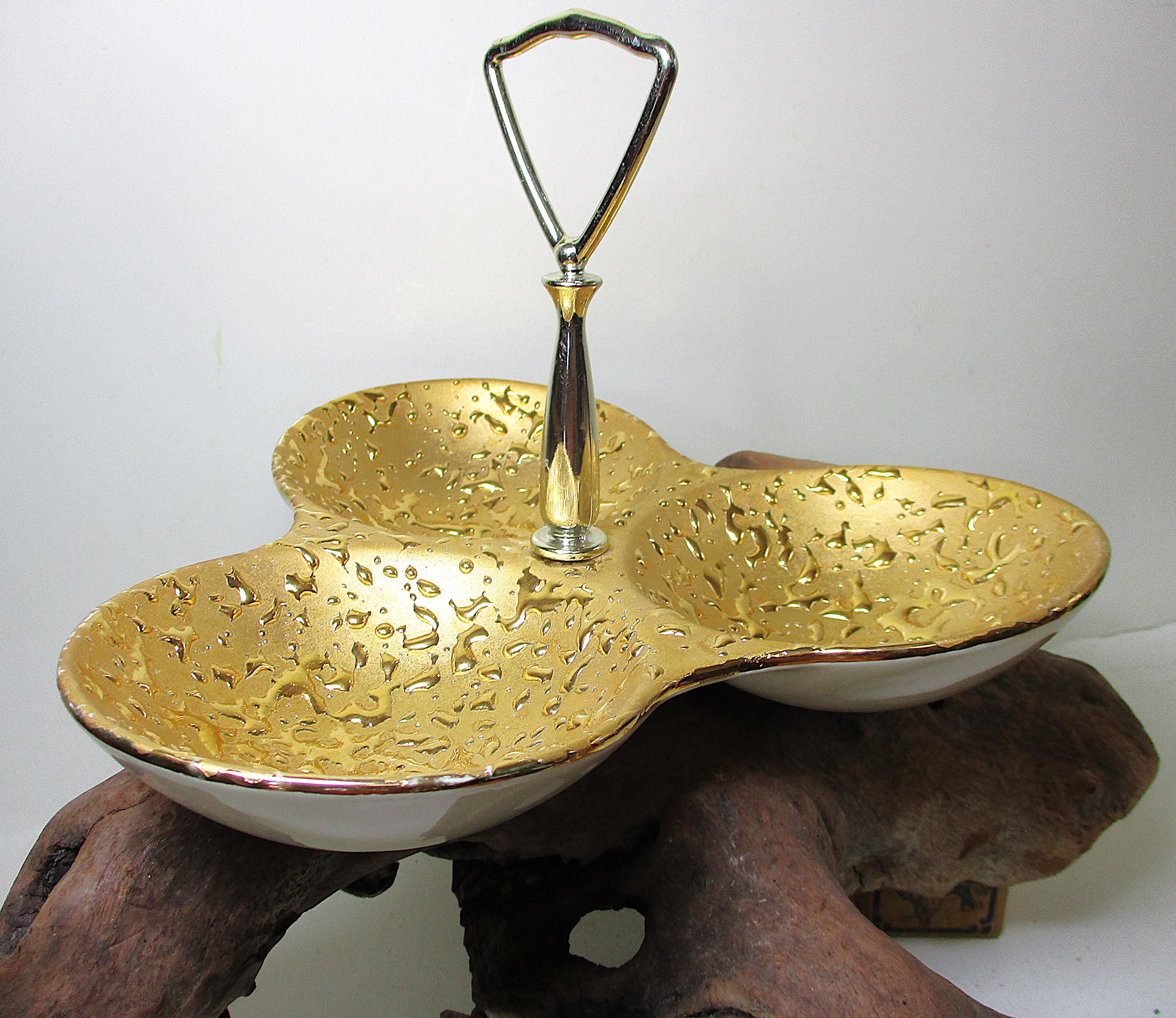 Weeping Bright Gold Dish - Etsy