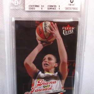 Vintage Rookie RC Basketball Card 2004 Ultra #91 WNBA Diana Taurasi Beckett 8 Rare Collectible UCONN Mercury Investment Gift