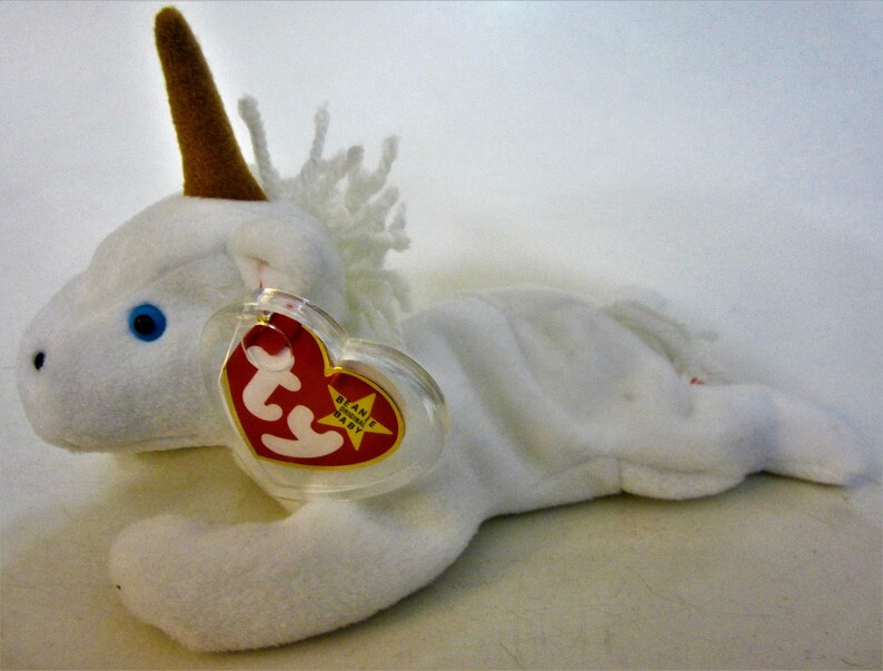 Ty Beanie Baby MYSTIC Retired 1993 Tan Brown Horn Course Yarn Etsy