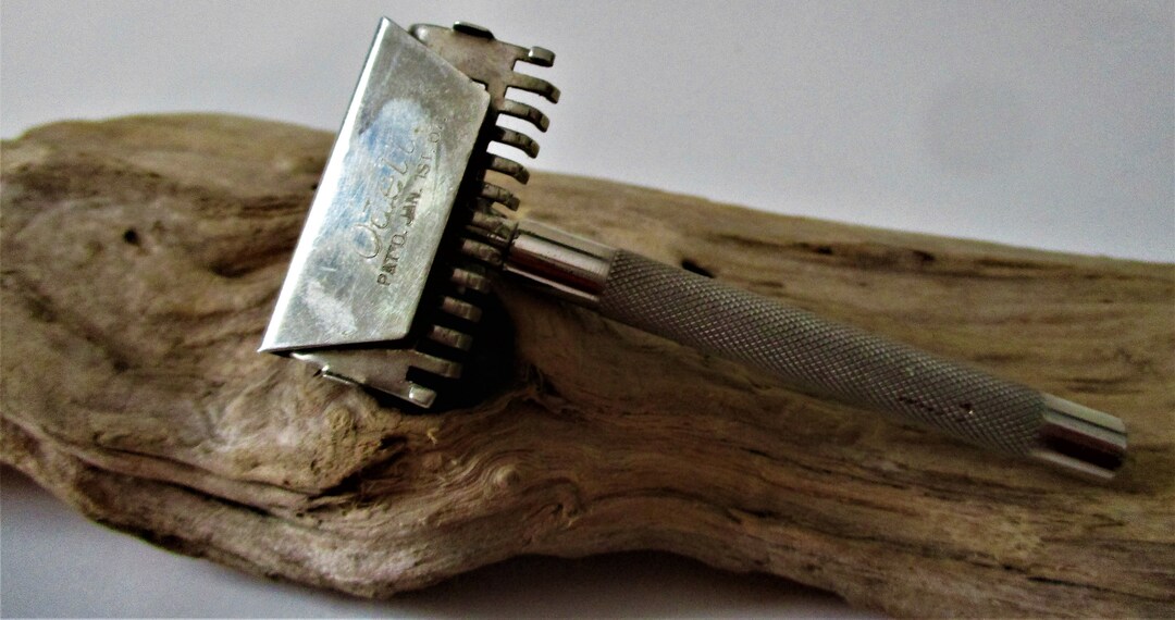 Vintage Pre-war 1907 O'DELL Utica NY Tone 3-piece Open Comb Safety ...